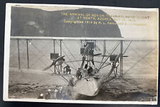 Mint USA RPPC Postcard Early Aviation Arrival Of Nc4 Transatlantic Flight 1919 picture
