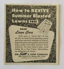 1948 Lawn Care Advertisement Scott & Sons Company Marysville, Ohio picture