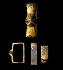 RARE Crusaders GOLD Gilded Belt Buckle or Sheath Artifact Templar CROSS w/COA picture