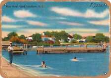 Metal Sign - New Jersey Postcard - West Point Island, Lavallette, N. J. picture