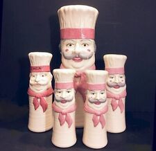 Vintage French Chef canister and shaker set. Great presence for your counter picture