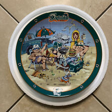 NWOT Vintage 90s Gary Patterson Miami Dolphins Tailgating LE Plate VTG #A9150 picture