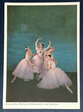 Postcard Pas de Quatre Festival Ballet Russian Ballerinas Art Reprint Markova + picture