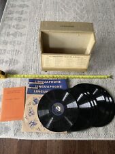 Vintage Linguaphone French Course - 78 rpm Records in Original Case Collectible picture