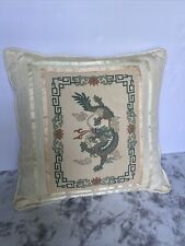 Vintage Dragon Crossstitch Pillow picture