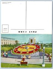 Ontario Postcard Floral Clock Hydro's Niagara Region Fold Out c1960's Vintage picture