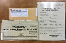 ZEPPELIN 1935 1937 baggage forms, air consignment note memorabilia  picture