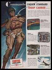 1945 Curtiss Wright Airplanes C-46 Commando Troop Carrier Command Art Print Ad picture