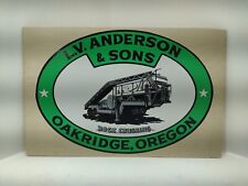 Vintage Original Rock Crushing EXCAVATING Oakridge Oregon ADVERTISING SIGN picture