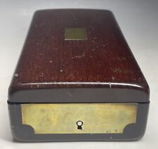 Antique 19th C. Mahogany Surgeon Rear Hinge Wooden Doctor's Box Medical picture