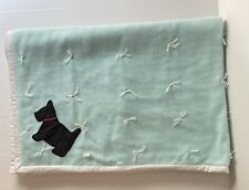 Vintage Handmade Throw Blanket Black Scottie Dog 54”x38” READ picture
