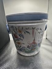 Mottahedeh Design 3561 Blue, White, & Red Asian Dish Floral Jai Home Planter picture