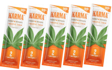 5 Pack KARMA Rolling Paper Organic Wrap  - TROPIC TRIP Flavor 10 Wraps Total picture