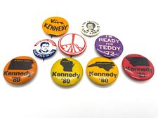 1972 and 1980 Edward Kennedy Campaign Pin Lot picture