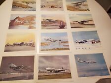 Historic First Flights of Pan American Clippers and the Lindbergh - Set of 12 picture