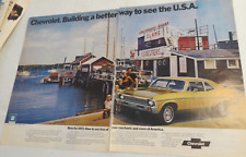 1971 Print Ad Chevrolet Nova for 1972 Building a Better way to see the U.S.A. picture