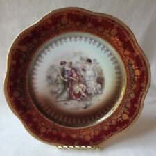 GORGEOUS AUSTRIAN ROYAL VIENNA HAND PAINTED & SIGNED COLLECTOR PLATE 9-3/4