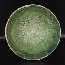 Ancient Middle Eastern Islamic Large Ceramic Glazed Earthenware Bowl 8th Century picture