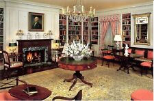 Postcard White House Historical Association Vintage 1991 White House Library picture