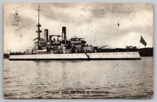 U.S. Navy ship Oregon near the Dock at Bremerton Washington postcard  1908  (A1) picture