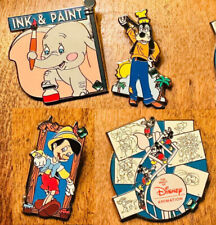 20 YRS OUR FAVORITE MEMORIES 4 PIN D23 PINOCCHIO DUMBO GOOFY ANIMATION DISNEY picture