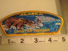 GREAT ALASKA COUNCIL CHARTER MEMBER SHOULDER PATCH BSA BOY SCOUTS OF AMERICA picture