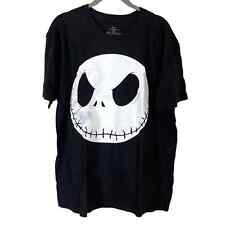 Disney Nightmare Before Christmas Jack Skellington T-Shirt Size L Black White picture
