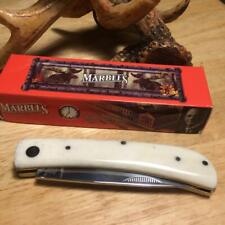Marble's White Smooth Bone Work Knife 3 3/4