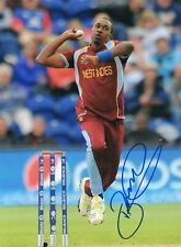 Original Autographed Photo of West Indies Cricketer Dwayne Bravo picture