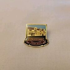 Shakespeare's Birthplace Stratford-Upon-Avon Travel Souvenir Pin Hat Lapel Ex picture