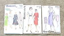 3 1960-1970s Butterick Uncut Ladies 5977 &2770 Dress, 2902 Slip Sewing Patterns  picture