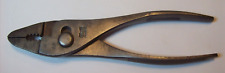 vtg  Clauss,  Fremont,  O. USA  thin jaw pliers w/decorative handles, 6-11/16'' picture