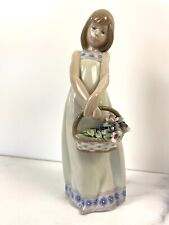 LLADRO Vintage Retired 5605 “Floral Treasures” Figurine PERFECT CONDITION picture