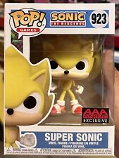 NEW FUNKO POP SUPER SONIC #923 AAA ANIME EXCLUSIVE MINT W PROTECTOR *SHIPS NOW* picture