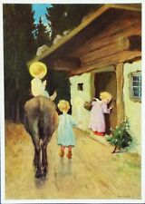 Beautiful Fantasy Signed Schonermark 1943 angel Christchild Christmas Germany picture