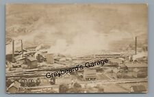 RPPC Birdseye View Lumber Mill AUSTIN PA Potter County Real Photo Postcard 2 picture