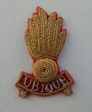 British Army Royal Artillery Officers Bullion Side Cap Badge picture