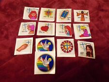 VTG 13 Puffy Sunday School Stickers picture
