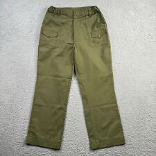 Vintage Boy Scouts Pants Fits 29x29 Green Cargo Union Made in USA BSA picture