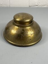 Vintage FARBERWARE Brooklyn NY Table Top Brass Inkwell picture