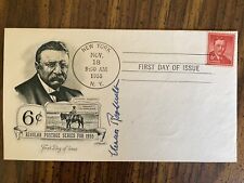 Eleanor Roosevelt Autographed Theodore Roosevelt First Day Cover, 1955 picture