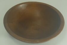Primitive Vintage Wooden Dough Bowl Bread Hand Carved with Lip Farmhouse picture