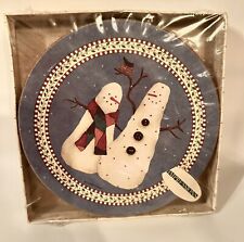 Vintage NEW Sealed Debbie Mumm Hardboard Coasters By Sakura Christmas NIP picture