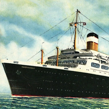 c.1951 SS Independence Constitution Postcard American Export Lines Ship Liner picture