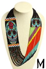 Women & Girls Long Beaded Boho Native Handmade Seed Bead Tassel Necklace earring picture