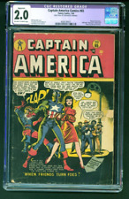 CAPTAIN AMERICA COMICS #65 CGC GD 2.0 OW/WH Timely 1/1948 picture