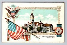 Olympia WA-Washington, Washington State Capitol, Antique Vintage c1908 Postcard picture