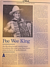 1990 Country Singer Pee Wee King picture