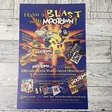 Sonic Sega Mootown Print Ad Poster Authentic 1996 Giveaway Vintage Promo Art picture