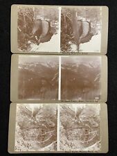 Fernie British Columbia Canada Mountains Cave Mine? 1904 3 Stereoview SV Photos picture